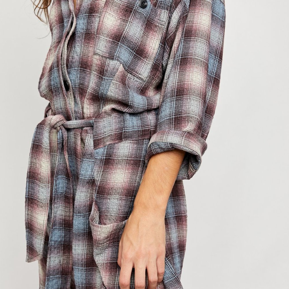 Plaid Free People Romper - Picture 4 of 6